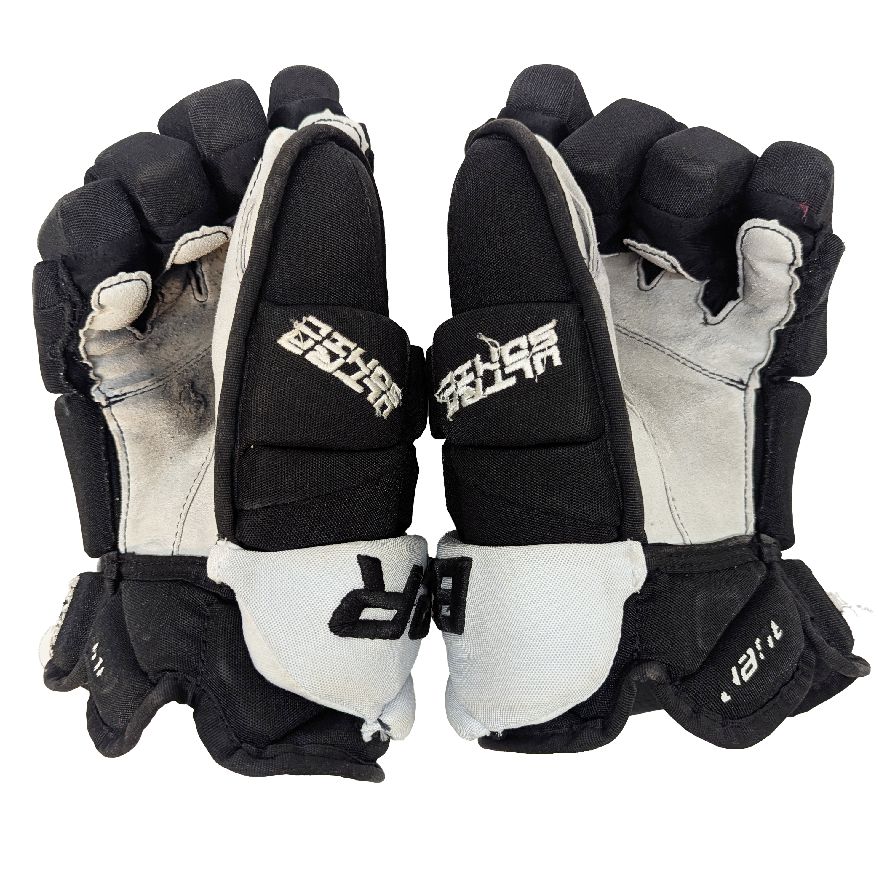 Bauer Supreme Ultrasonic - Gants Pro Stock d'occasion (noir/blanc)